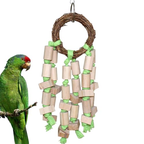 Deojtga Lovebird Toys | Wellensittiche Spielzeug | Vogel-Kauspielzeug für kleine und mittelgroße Aras, Graupapageien, Vogelkäfigspielzeug von Deojtga