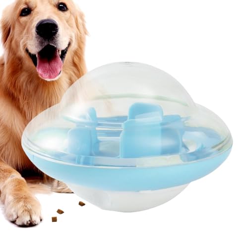 Deojtga Slow Feeder für Hunde, Slow Feeder-Napf,UFO-förmiges, verlangsamtes Futterballspielzeug für Haustiere - Haustierspielzeug, Hundefutter-Puzzle-Futterspender, Welpenspielzeug, interaktives von Deojtga