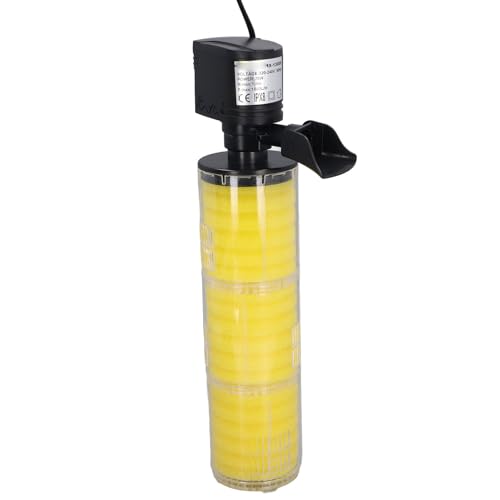 Depisuta Aquariumfilter, 25 W, 1800 L, Tauchfähiger Aquariumfilter mit Wasserpumpe, Geräuscharmer Aquarium-Innenfilter mit Abnehmbarem Filterkasten und 3 Filterschwämmen (EU) von Depisuta