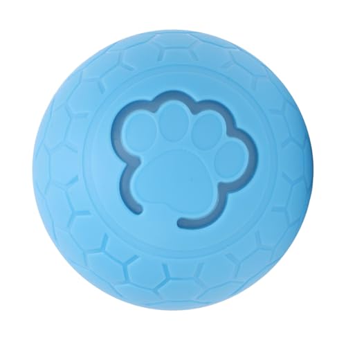 Depisuta Interaktiver Hundeball, wiederaufladbarer aktiver rollender Ball tragbares interaktives Hundespielzeug selbst rollender Hundeball für kleine mittlere große Hunde Katzen (Blue) von Depisuta