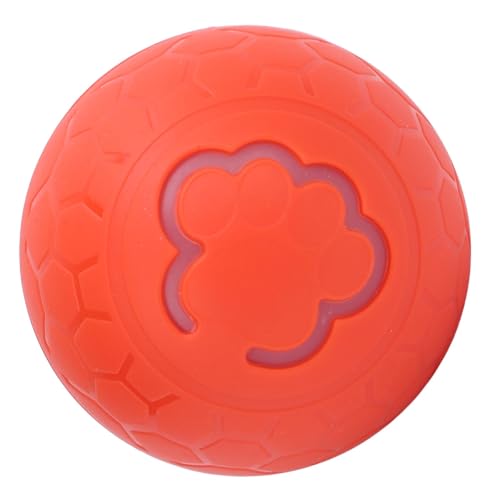 Depisuta Interaktiver Hundeball, wiederaufladbarer aktiver rollender Ball tragbares interaktives Hundespielzeug selbst rollender Hundeball für kleine mittlere große Hunde Katzen (ORANGE) von Depisuta