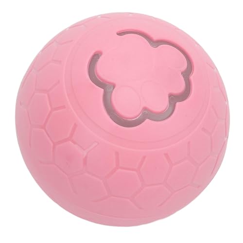 Depisuta Interaktiver Hundeball, wiederaufladbarer aktiver rollender Ball tragbares interaktives Hundespielzeug selbst rollender Hundeball für kleine mittlere große Hunde Katzen (Pinks) von Depisuta