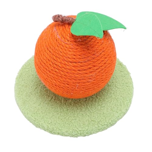 Katzenkratzbaum, Sisal orange geformt Katzenkratzer niedlich Katze Kratzball Multifunktionale vertikale Kätzchen Kratzbaum mit Kratzbrett für Indoor-Katze und Kätzchen von Depisuta