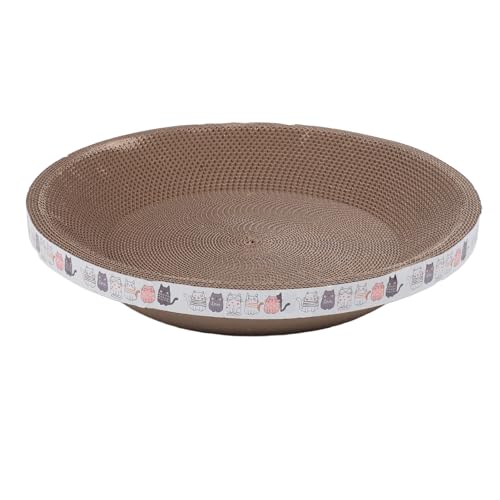 Katzenkratzbrett aus Pappe, Katzenkratzbrett aus Wellpappe, Lounge-Katzenbetten, Möbelschutz für Couch, Teppiche, Sofas. Cat Scratch Pad Bowl Nest für Indoor-Katzen, die Ihre von Depisuta