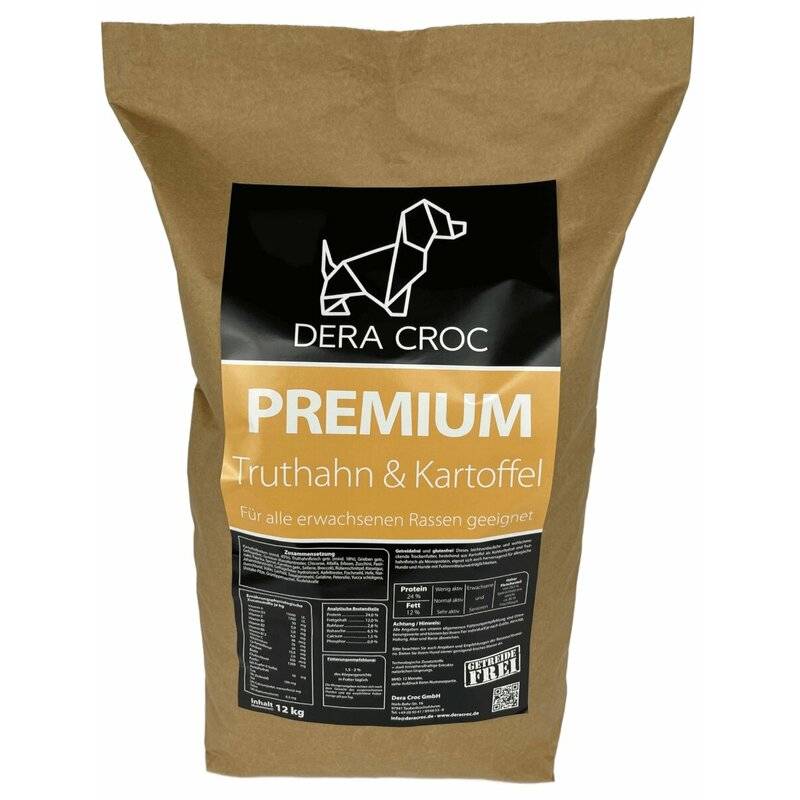 Dera Croc Premium Truthahn & Kartoffel 5 kg (5,58 € pro 1 kg) von Dera Croc