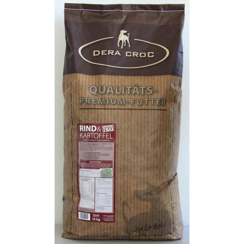 Dera Croc Wasserbüffel/Rind & Kartoffel - 15 kg (4,52 € pro 1 kg) von Dera Croc