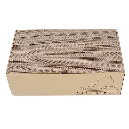 Katzen-Kratzkissen-Box-Set, Kratzfestes Katzenkratzbrett-Set aus Wellpappe, Katzenschlafbett, Katzennest, Haustiermatten-Bettmöbel, Haustierbett für Hunde, Katzen, die Sich Ausruhen und Spielen von Derefine