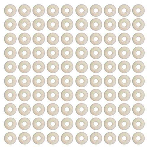 Deror Kastrationsringe, 100PCS Schwein Rinder Schafschwanz Schneiden Kastration Gummiring Ring Kastrationskreis für Kastrationszangen Farm Supplies von Deror