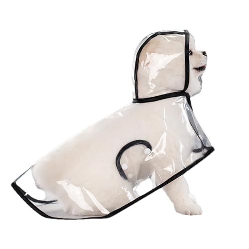 Derwrtup Hunde-Regenjacke,Hunde-Regenmantel | Tragbarer transparenter Hunderegenmantel,wasserdichte Haustier-Regenmäntel, Hunde-Regenponcho für große und kleine Hunde von Derwrtup