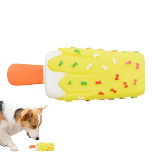 Derwrtup Kauspielzeug für Hunde,Kauspielzeug für Hunde - Donut-Welpen-Stimmspielzeug - Hundespielzeug für Aggressive Kauer, quietschendes Haustierspielzeug für Welpen, interaktives Kauspielzeug für von Derwrtup