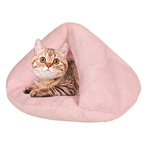 Desconocido Hundebett – Warmes Bett für Katzen für den Winter – Dreieck Katze Bed Calming & Cozy Schlafkissen Abdeckung für Kuscheltiere und Höhlen Generic von Desconocido