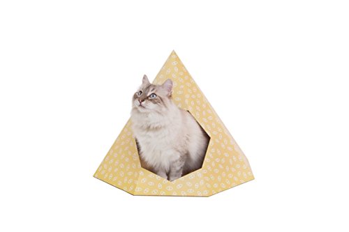 Cat Tipi - Design Katzenhöhle aus Hochwertigem, stabilem Karton l 100% natürliches Material l Gratis DIY Kratzbaum Pad, Traumfänger Spielzeug, Catnip von Design for pussies