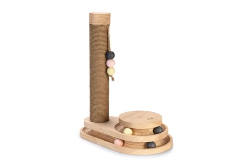 Designed by Lotte Inez – Kratzbaum – Holz – Braun – 38x25,5x47,5 cm von Designed by Lotte