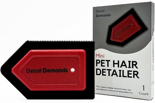 Detail Demands Mini Tierhaarentferner | Hundehaarentferner für Auto Teppich & Auto Reinigungsmittel, Katzenhaarentferner für Möbel, Wiederverwendbare Teppichbürste und Fusselentferner, von Detail Demands