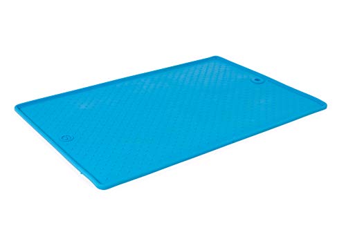 Dexas PW9502194 Pet Bowl Grippmat, L, Pro Blue, L, 1 stück von Dexas