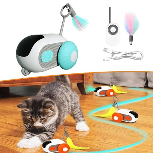 Deysen Teazys Katzenspielzeug Turbo Tail 2.0-2024 Bestes Turbo Tail 2.0 Katzenspielzeug, Turbo Tail Popper Katzenspielzeug, Drei Modi Interaktives Teazys Katzenspielzeug, Schwerkraft-Sensing-Bewegung, von Deysen