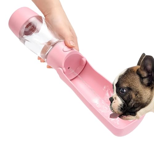 Dfstvup Hundewasserflaschen zum Spazierengehen,Hundereisewasserflasche - Hundewasserspender, auslaufsicher, tragbare Hundewasserflasche,Wasserflasche, Faltbarer Wasserspender für Hunde, Haustiere, von Dfstvup