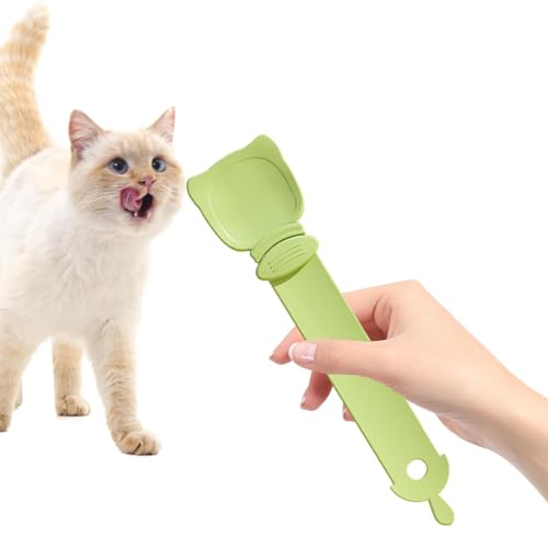 Dfstvup Katzenstreifenfutterautomat - Strip Extruder Pet Feeder Cat Bar Squeezer Löffel - Multifunktionaler Futterspender für Haustiere, Futterlöffel, Katzenstreifenquetscher, zur Abgabe von Snacks, von Dfstvup