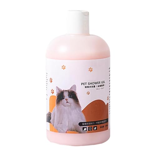 Dfstvup Natürliches Hundeshampoo, Hundepflegeshampoo | Feuchtigkeitscreme Katzenshampoo Safe 500ml,Sicheres Haustier-Duschgel, sanftes natürliches Haustier-Shampoo, Badeflüssigkeit für Katzen, von Dfstvup