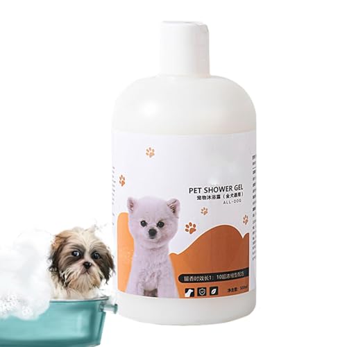 Dfstvup Professionelles Hundeshampoo,Natürliches Hundeshampoo - 500 ml Katzenshampoo Feuchtigkeitscreme - Sicheres Haustier-Duschgel, sanftes natürliches Haustier-Shampoo, Badeflüssigkeit für Katzen, von Dfstvup