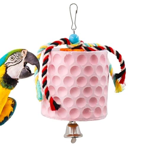 Dfstvup Vogelschnabel Schleifstein, Papageienkauspielzeug - Natürlicher multifunktionaler Vogel Teether mit Seil - Large Chew Treats Papageien -Käfigzubehör zum Spielen, entspannenden Eichhörnchen, von Dfstvup