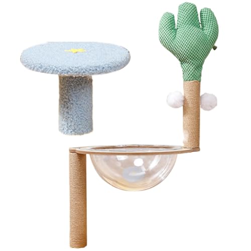 Cat Climbing Tree, Cactus Cat Tree for Indoor Cats, Cute Cat Tower with Scratching Post, Cat Climbing Tower, Removable Cat Climber Stand with Space Interactive Cat Tree Joyful Gift for Pet Cats von Dgayaeic