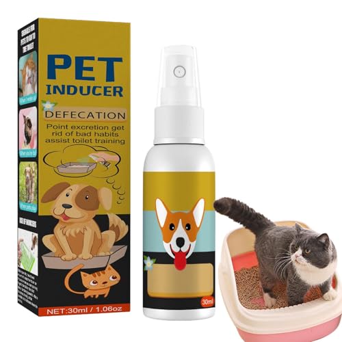 Dgayaeic Hundetöpfchentraining Spray, Katze Hund Töpfchen Hilfe, Pee und Poop Training Spray, Reduziert Reinigungszeit, Natürliche Inhaltsstoffe, 30ml für Innen und Außen Reisen von Dgayaeic