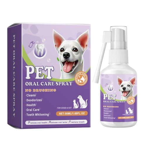 Dgayaeic Mundreinigungsspray für Haustiere, 50 ml, für Katzen und Hunde, für Katzen und Hunde von Dgayaeic