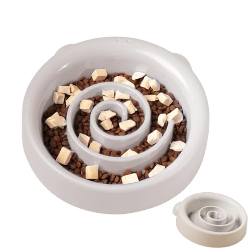 Dgayaeic Slow-Food-Napf, Slow-Feeder-Napf für Hunde | Puzzle Maze Futternapf,Interaktiver Puzzle-Labyrinth-Hundenapf, Rutschfester, robuster Puzzlenapf für Welpen und Hunde von Dgayaeic