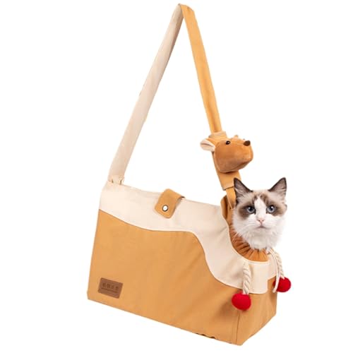 Pet Shoulder Bag, Portable Pets Travel Carriers for Small Cat and Dog, Pet Sling Carrier for Cats and Dogs with Adjustable Shoulder Strap Suitable for Walking Travel Outdoor -Gift IDEA for PET Lovers von Dgayaeic