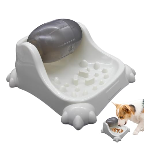 Pet Slow Eating Hundespielzeug, Welpen-Leckerli-Spender Slow Feeder Bowl Hundespielzeug, Slow Feeder Hundenapf Hund Gehirn Spiele Feeder mit rutschfester, ansprechender interaktiver von Dgayaeic