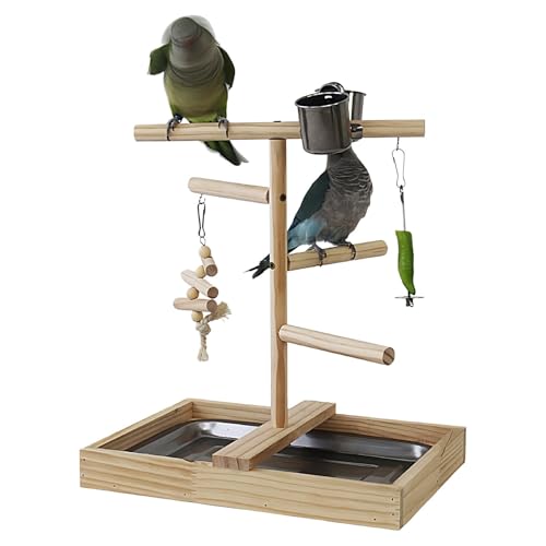 Bird Playground | Bird Play Gym | Bird Activity Center | Parrot Playground | Bird Playstand Comprehensive Enrichment for Cockatiel Parakeet, Bird Cage Accessories von Dgkdek