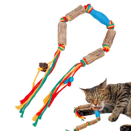 Cat Nip Toys Katze, Katzenminze-Spielzeug für Hauskatzen | Essbares Katzen-Kaustäbchen, Katzenminze-Spielzeug,Katzenkauseil, Katzenspielzeug mit Katzenminze für Thanksgiving, Familie, Freunde, Zuhause von Dgkdek