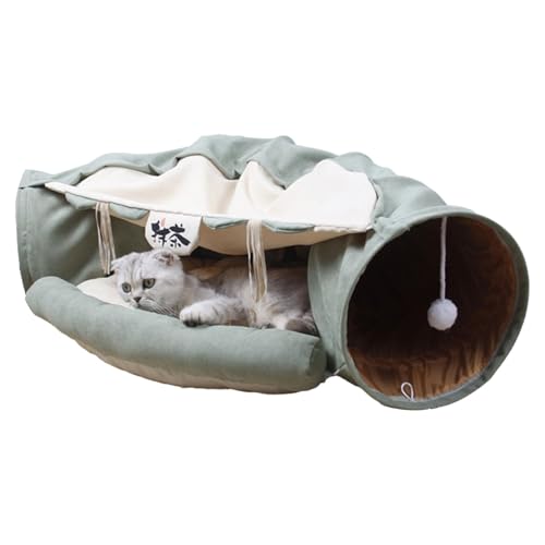 Cat Tunnel Bed | Soft Cat Tubes| Foldable Pet Toys | Portable Cat Cave Bed | Multi-Functional Pet Supplies Fold and Portable for Sleep Entertainment Exercise von Dgkdek