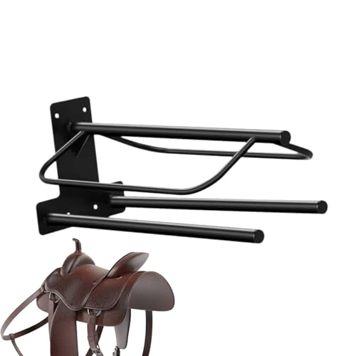 Dgkdek Metal Wall Bridle Hooks | Horse Saddle Storage Rack | Multifunctional | Bridle Rack | Horse Bridle Hooks with Screws | Bridle Rack for Clothes Convenient to Organize for Clothes, Scarves, Keys von Dgkdek