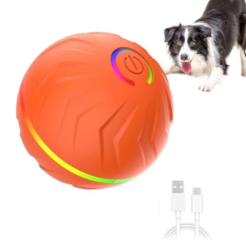 Dgkdek Rollender Ballhund, verbesserte Bewegung Rolling, interaktives Hundspielzeug, Spaß und Sicherheit, kann sie Lange verwenden, um 2,6 Zoll für Haustiere zu brechen von Dgkdek