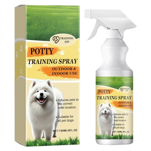 Haustier-Trainingsspray, Hundeverhaltenshilfe, Toiletten-Defäkationsspray, Sicherheit und einfach zu bedienen, schnelleres und gleichmäßiges Training, 16,8 cm, für Hunde von Dgkdek