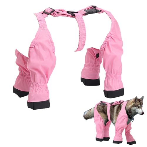 Hundepfotenstiefel-Leggings, Beinmanschette Gegen Lecken, Hundegeschirr-Beinabdeckung, Die Das Gehen Einfacher Und Bequemer Macht, Sicher Auf Nassen Oder Eisigen Oberflächen, Klein/mittel/groß/extra G von Dgkdek