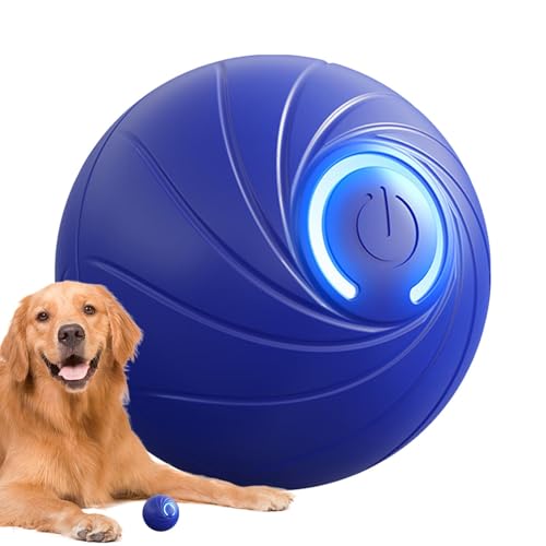 Interaktiver Hundeball, Haustier-Spielball, automatischer Hundeball, interaktives Hundespielzeug, Hunde-Puzzle-Ball, verbesserte Spielzeit für kleine und große Hunde von Dgkdek