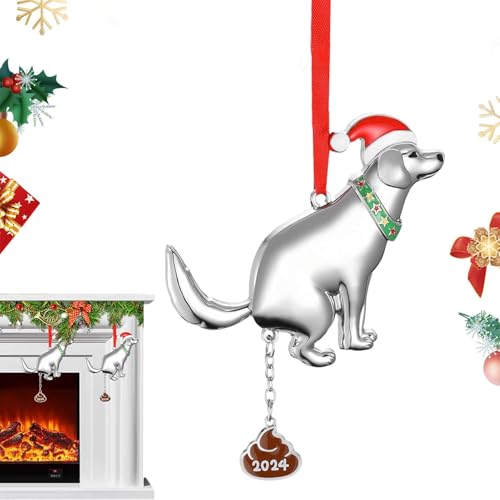 Lustiger Hundekot-Ornament, Lustige Weihnachtsdekoration Zum Aufhängen, Hundekot-Anhänger, Kann Überall Aufgehängt Werden Und Ist Somit Eine Perfekte, Einfache Ergänzung Für Ihre Dekorationen. 13 Cm F von Dgkdek