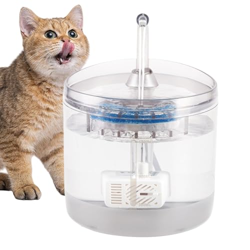 Pumpless Water Fountain, Edelstless -Katzenspender, automatische Wasserschale, Sicherheit und einfach zu bedienen. Sie können ihn Lange Nicht einfach zu brechen, um 14 cm für Katze zu brechen von Dgkdek