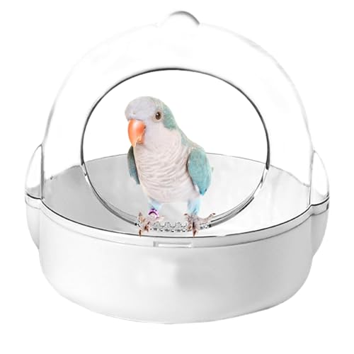 Vogelzucht-Nistkasten, multifunktionales Vogelkäfig-Zubehör, Panorama-Umrandung, transparentes Design, geeignet für kleine und mittelgroße Perlenvögel, Nymphensittiche und andere Vögel von Dgkdek