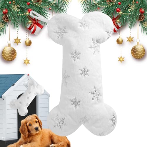 Weihnachtsstrümpfe für Hunde | Plüsch Knochenförmige Strümpfe | Hund Weihnachtsstrumpf | Haustier Weihnachtsstrumpf | Kaminbehang für Haustiere Einzigartige Form und minimalistischer Stil für Hunde von Dgkdek