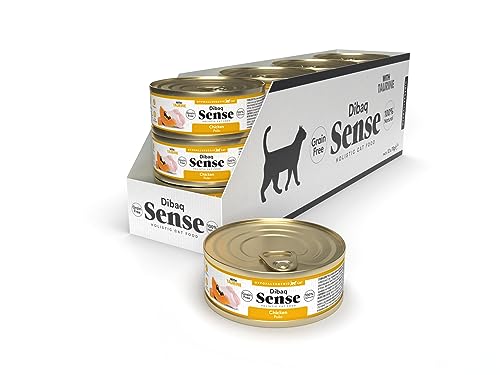 Dibaq Sense Cat Grain Free Huhn Nassfutter für Katzen, 100 % natürlich, getreidefrei, 70 g, 12 Stück von Dibaq Sense