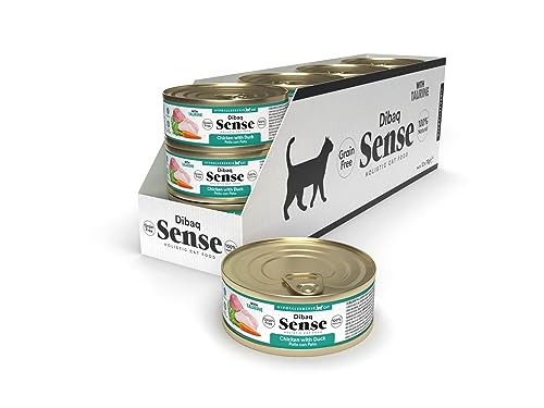 Dibaq Sense Katze, 100 % natürliches und getreidefreies Huhn und Ente Nassfutter für Katzen, 70 g x 12 Stück von Dibaq Sense