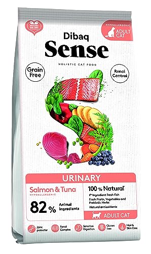 Dibaq Sense Cat Urinary - Lachsfutter mit Thunfisch - 100% natürlich und getreidefrei - speziell für Nierenprävention und sterilisierte Katzen - 1,5 kg von Dibaq Sense