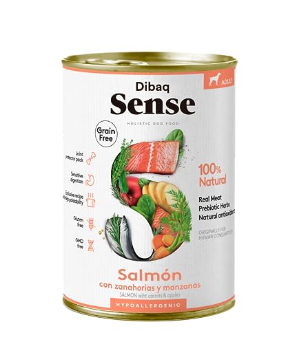 Dibaq Sense Getreidefreier Lachs, Vollfutter für Hunde, 380 g, 12 Stück von Dibaq Sense