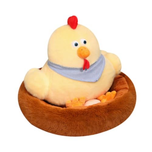 Dickly Hühnerstall, Plüschtier, Nest, Hühnerpuppe, Kinder, Komfortpuppe, Geschenk, Plüsch-Hühnerspielzeug für Partygeschenke, L von Dickly