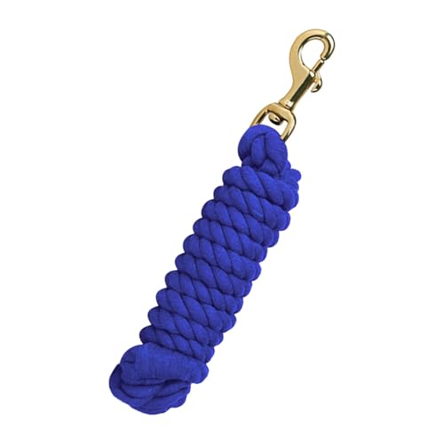 Dickly Pferdeleine mit Karabinerhaken, Pferdeleine, Zügel Zum Führen von Trainingspferden, Hunden Oder Schafen, Pferdeseil, Longierleine, Blau von Dickly