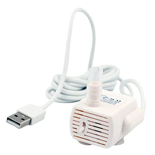 Dickly USB Automatic Haustiere Cat Water Drinking Schalldämpfungspumpe Netzteil, Ohne Licht von Dickly